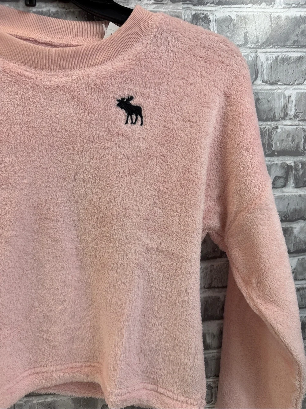 NWT Abercrombie kids Cozy Pink Sherpa sleep shirt